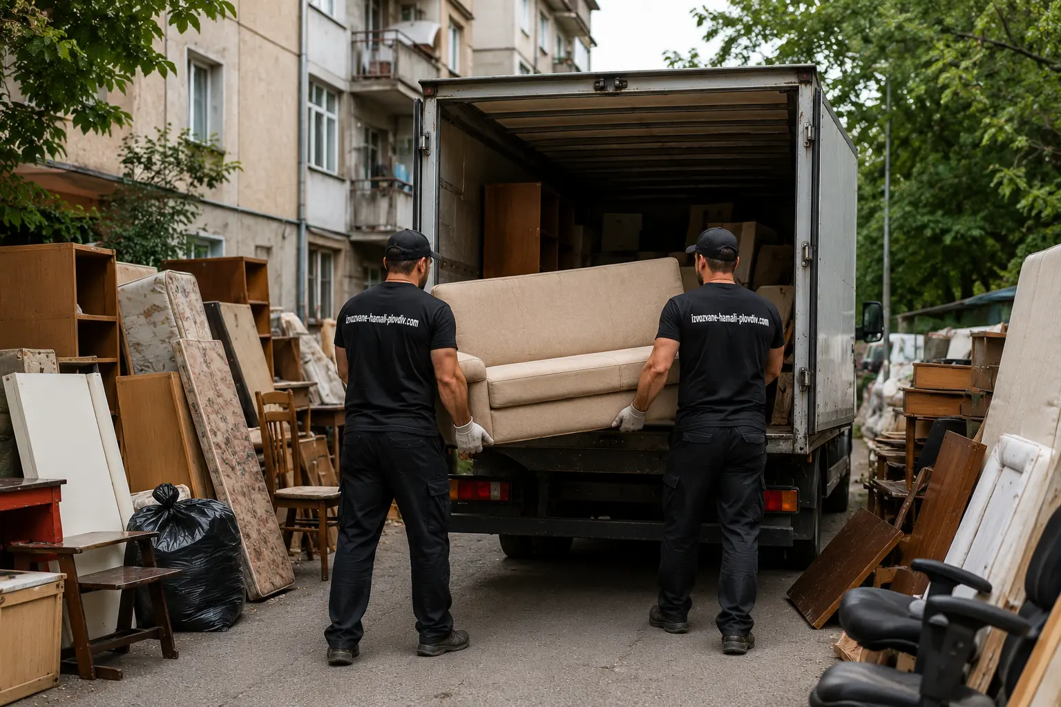 Изхвърляме стари мебели в Пловдив